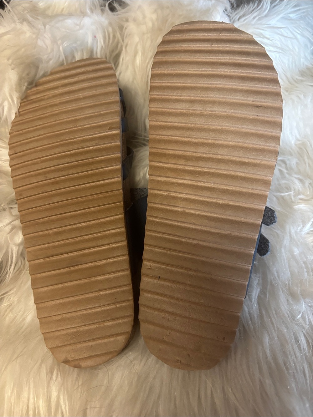 BJORNDAL Beach Blue Leather Sandals Flip Flop Shoes Women’s Sz 7 - Picture 6 of 6
